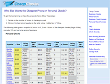 Tablet Screenshot of cheapchecks.org